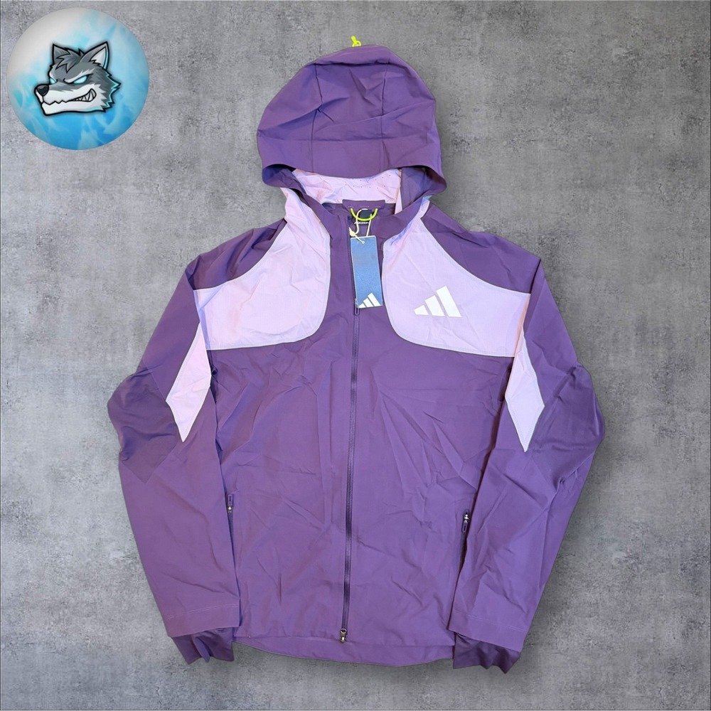 adidas Adizero 2025 Pro Elite Team Wind Track Jacket Aurora Plum Men's M JP3811
